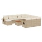 vidaXL 13-tlg. Garten-Sofagarnitur mit Kissen Beige Poly Rattan vidaXL 13-tlg. Garten-Sofagarnitur mit Kissen Beige Poly Rattan