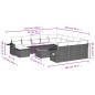 vidaXL 13-tlg. Garten-Sofagarnitur mit Kissen Beige Poly Rattan vidaXL 13-tlg. Garten-Sofagarnitur mit Kissen Beige Poly Rattan
