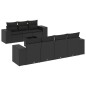 vidaXL 8-tlg. Garten-Sofagarnitur mit Kissen Schwarz Poly Rattan vidaXL 8-tlg. Garten-Sofagarnitur mit Kissen Schwarz Poly Rattan