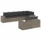 vidaXL 8-tlg. Garten-Sofagarnitur mit Kissen Grau Poly Rattan vidaXL 8-tlg. Garten-Sofagarnitur mit Kissen Grau Poly Rattan