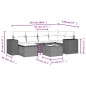 vidaXL 7-tlg. Garten-Sofagarnitur mit Kissen Grau Poly Rattan vidaXL 7-tlg. Garten-Sofagarnitur mit Kissen Grau Poly Rattan