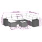 vidaXL 8-tlg. Garten-Sofagarnitur mit Kissen Beige Poly Rattan vidaXL 8-tlg. Garten-Sofagarnitur mit Kissen Beige Poly Rattan