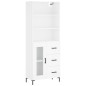 vidaXL Highboard Weiß 69,5x34x180 cm Holzwerkstoff vidaXL Highboard Weiß 69,5x34x180 cm Holzwerkstoff