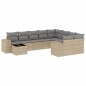 vidaXL 10-tlg. Garten-Sofagarnitur mit Kissen Beige Poly Rattan vidaXL 10-tlg. Garten-Sofagarnitur mit Kissen Beige Poly Rattan