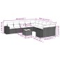 vidaXL 11-tlg. Garten-Sofagarnitur mit Kissen Schwarz Poly Rattan vidaXL 11-tlg. Garten-Sofagarnitur mit Kissen Schwarz Poly Rattan