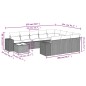 vidaXL 11-tlg. Garten-Sofagarnitur mit Kissen Grau Poly Rattan vidaXL 11-tlg. Garten-Sofagarnitur mit Kissen Grau Poly Rattan