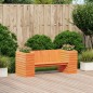 vidaXL Gartenbank mit Pflanzkübeln Braun 167,5x60x65 cm Kiefernholz vidaXL Gartenbank mit Pflanzkübeln Braun 167,5x60x65 cm Kiefernholz
