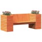 vidaXL Gartenbank mit Pflanzkübeln Braun 167,5x60x65 cm Kiefernholz vidaXL Gartenbank mit Pflanzkübeln Braun 167,5x60x65 cm Kiefernholz
