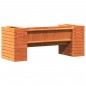 vidaXL Gartenbank mit Pflanzkübeln Braun 167,5x60x65 cm Kiefernholz vidaXL Gartenbank mit Pflanzkübeln Braun 167,5x60x65 cm Kiefernholz