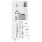 vidaXL Highboard Weiß 69,5x34x180 cm Holzwerkstoff vidaXL Highboard Weiß 69,5x34x180 cm Holzwerkstoff