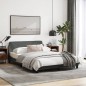 vidaXL Bettgestell mit Kopfteil Dunkelgrau 120x200 cm Stoff vidaXL Bettgestell mit Kopfteil Dunkelgrau 120x200 cm Stoff