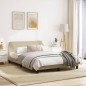 vidaXL Bettgestell ohne Matratze Creme 140x200 cm Stoff vidaXL Bettgestell ohne Matratze Creme 140x200 cm Stoff