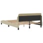 vidaXL Bettgestell ohne Matratze Creme 140x200 cm Stoff vidaXL Bettgestell ohne Matratze Creme 140x200 cm Stoff