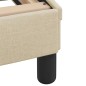 vidaXL Bettgestell ohne Matratze Creme 140x200 cm Stoff vidaXL Bettgestell ohne Matratze Creme 140x200 cm Stoff