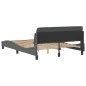 vidaXL Bettgestell ohne Matratze Dunkelgrau 140x200 cm Stoff vidaXL Bettgestell ohne Matratze Dunkelgrau 140x200 cm Stoff