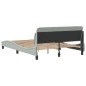 vidaXL Bettgestell ohne Matratze Hellgrau 140x200 cm Samt vidaXL Bettgestell ohne Matratze Hellgrau 140x200 cm Samt