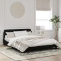 vidaXL Bettgestell mit Kopfteil Schwarz 160x200 cm Samt vidaXL Bettgestell mit Kopfteil Schwarz 160x200 cm Samt
