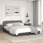vidaXL Bettgestell mit Kopfteil Grau 160x200 cm Kunstleder vidaXL Bettgestell mit Kopfteil Grau 160x200 cm Kunstleder