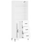 vidaXL Highboard Weiß 69,5x34x180 cm Holzwerkstoff vidaXL Highboard Weiß 69,5x34x180 cm Holzwerkstoff