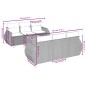 vidaXL 7-tlg. Garten-Sofagarnitur mit Kissen Beige Poly Rattan vidaXL 7-tlg. Garten-Sofagarnitur mit Kissen Beige Poly Rattan