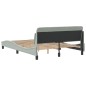 vidaXL Bettgestell ohne Matratze Hellgrau 120x200 cm Samt vidaXL Bettgestell ohne Matratze Hellgrau 120x200 cm Samt