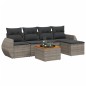 vidaXL 6-tlg. Garten-Sofagarnitur mit Kissen Grau Poly Rattan vidaXL 6-tlg. Garten-Sofagarnitur mit Kissen Grau Poly Rattan