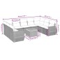 vidaXL 10-tlg. Garten-Sofagarnitur mit Kissen Schwarz Poly Rattan vidaXL 10-tlg. Garten-Sofagarnitur mit Kissen Schwarz Poly Rattan