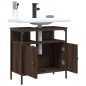 vidaXL Waschbeckenunterschrank Braun Eichen-Optik 60x30x60 cm vidaXL Waschbeckenunterschrank Braun Eichen-Optik 60x30x60 cm