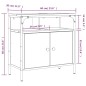 vidaXL Waschbeckenunterschrank Braun Eichen-Optik 60x30x60 cm vidaXL Waschbeckenunterschrank Braun Eichen-Optik 60x30x60 cm