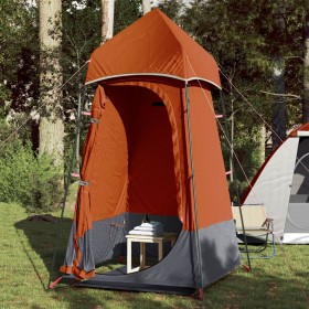 vidaXL Sichtschutzzelt Grau und Orange 121x121x225 cm 190T Taft