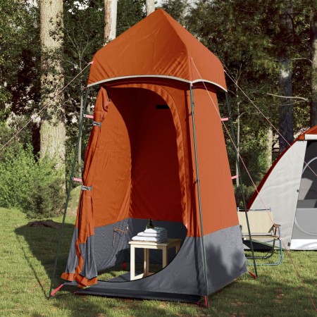 vidaXL Sichtschutzzelt Grau und Orange 121x121x225 cm 190T Taft