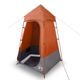 vidaXL Sichtschutzzelt Grau und Orange 121x121x225 cm 190T Taft