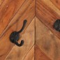 vidaXL Wandgarderobe 90x1x35 cm Massivholz Akazie und Eisen vidaXL Wandgarderobe 90x1x35 cm Massivholz Akazie und Eisen