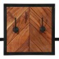 vidaXL Wandgarderobe 90x1x35 cm Massivholz Akazie und Eisen vidaXL Wandgarderobe 90x1x35 cm Massivholz Akazie und Eisen