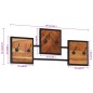 vidaXL Wandgarderobe 90x1x35 cm Massivholz Akazie und Eisen vidaXL Wandgarderobe 90x1x35 cm Massivholz Akazie und Eisen