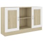 vidaXL Sideboard Weiß Sonoma-Eiche 120x30,5x70 cm Holzwerkstoff vidaXL Sideboard Weiß Sonoma-Eiche 120x30,5x70 cm Holzwerkstoff