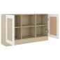 vidaXL Sideboard Weiß Sonoma-Eiche 120x30,5x70 cm Holzwerkstoff vidaXL Sideboard Weiß Sonoma-Eiche 120x30,5x70 cm Holzwerkstoff