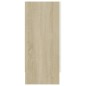 vidaXL Sideboard Weiß Sonoma-Eiche 120x30,5x70 cm Holzwerkstoff vidaXL Sideboard Weiß Sonoma-Eiche 120x30,5x70 cm Holzwerkstoff