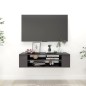 vidaXL TV-Hängeschrank Hochglanz-Grau 100x30x26,5 cm Holzwerkstoff vidaXL TV-Hängeschrank Hochglanz-Grau 100x30x26,5 cm Holzwerkstoff