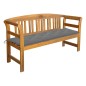 vidaXL Gartenbank mit Auflage 157 cm Massivholz Akazie vidaXL Gartenbank mit Auflage 157 cm Massivholz Akazie