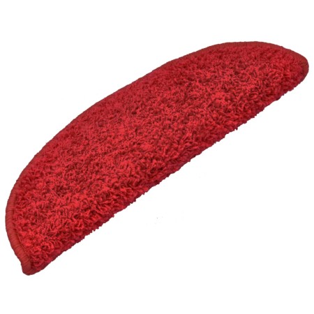vidaXL Treppenmatten 15 Stk. Rot 65x21x4 cm