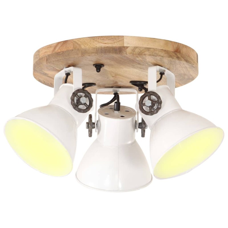 vidaXL Deckenlampe Industriestil 25 W Weiß 42x27 cm E27 vidaXL Deckenlampe Industriestil 25 W Weiß 42x27 cm E27