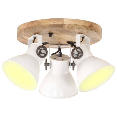 vidaXL Deckenlampe Industriestil 25 W Weiß 42x27 cm E27   