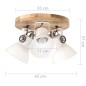 vidaXL Deckenlampe Industriestil 25 W Weiß 42x27 cm E27 vidaXL Deckenlampe Industriestil 25 W Weiß 42x27 cm E27