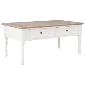 vidaXL Couchtisch Weiß 100×55×45 cm Holz