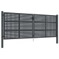 vidaXL Gartentor Anthrazit 400x200 cm Stahl vidaXL Gartentor Anthrazit 400x200 cm Stahl