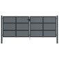 vidaXL Gartentor Anthrazit 400x200 cm Stahl vidaXL Gartentor Anthrazit 400x200 cm Stahl