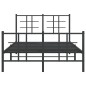 vidaXL Bettgestell mit Kopf- und Fußteil Metall Schwarz 120x200 cm vidaXL Bettgestell mit Kopf- und Fußteil Metall Schwarz 120x200 cm