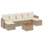 vidaXL 8-tlg. Garten-Sofagarnitur mit Kissen Beige Poly Rattan vidaXL 8-tlg. Garten-Sofagarnitur mit Kissen Beige Poly Rattan