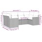 vidaXL 6-tlg. Garten-Sofagarnitur mit Kissen Beige Poly Rattan vidaXL 6-tlg. Garten-Sofagarnitur mit Kissen Beige Poly Rattan